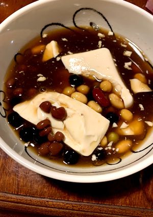 業務スーパーのタピオカとサラダ豆で豆花-レシピのメイン写真