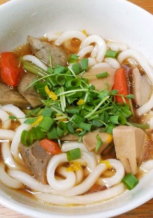 けんちんうどん(筑前煮リメイク)-レシピのメイン写真