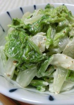 七味で減塩☆レンチン白菜の七味マヨサラダ-レシピのメイン写真