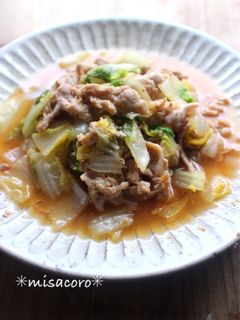 m豚と白菜のレンジ味噌煮-レシピのメイン写真