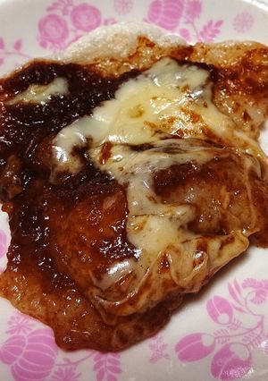 時短簡単‼️お餅でカレーピザ-レシピのメイン写真