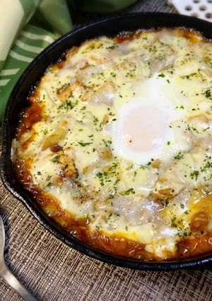 余った餅で♪白菜たっぷり焼きカレードリア-レシピのメイン写真