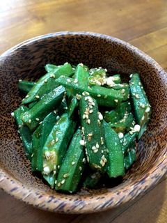 オクラの酢味噌胡麻和え-レシピのメイン写真