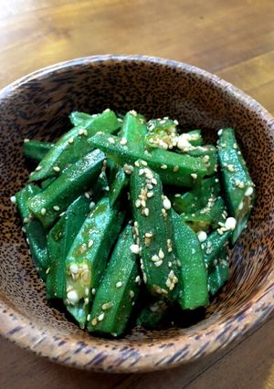 オクラの酢味噌胡麻和え-レシピのメイン写真