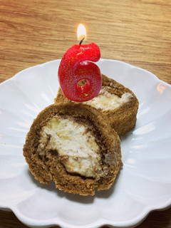 卵乳小麦不使用!米粉珈琲栗ロールケーキ-レシピのメイン写真