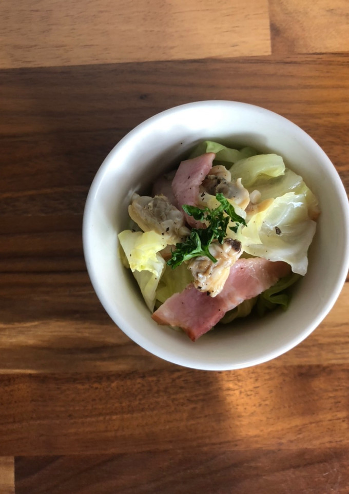 キャベツとあさりの蒸し煮-レシピのメイン写真
