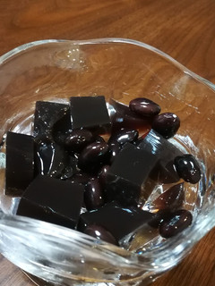 おせちの黒豆の煮汁で寒天-レシピのメイン写真
