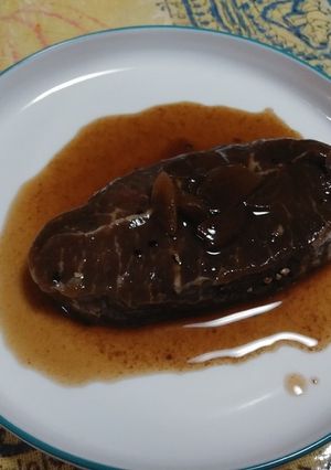 牛ﾛｰｽｽﾃｰｷ(簡単ねぎ焼きﾘﾒｰｸ)-レシピのメイン写真