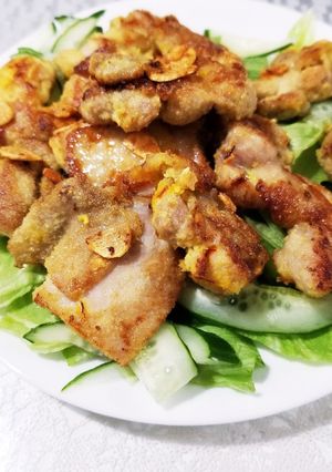 シーズニングでフライパンチキン-レシピのメイン写真