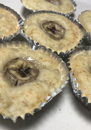 ホットケーキミックスでバナナカップケーキ-レシピのメイン写真