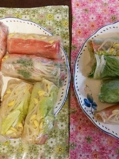 おせちリメイク☆残ったマリネ等を生春巻に-レシピのメイン写真