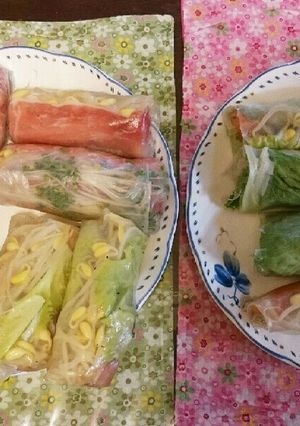 おせちリメイク☆残ったマリネ等を生春巻に-レシピのメイン写真