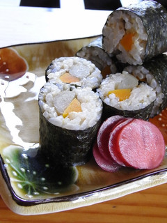 梅ごぼうで玄米の巻き寿司-レシピのメイン写真