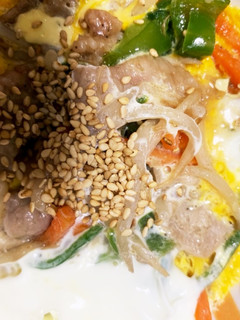 全てレンジわさびソースで豚平焼き風2-レシピのメイン写真