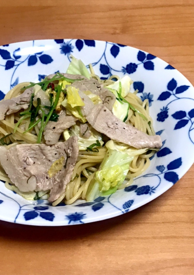豚肉と紫蘇の和風パスタ-レシピのメイン写真