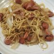 にんにくと醤油でペペロン風焼きそば