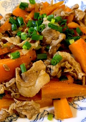 豚肉とにんじんのソース炒め-レシピのメイン写真