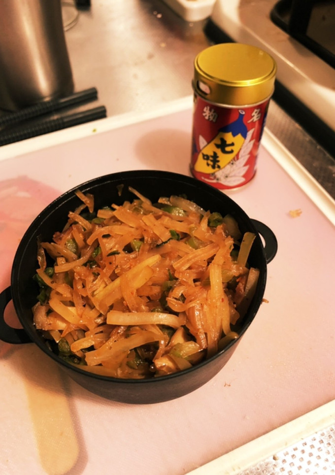 大根の皮と椎茸の軸のきんぴら-レシピのメイン写真