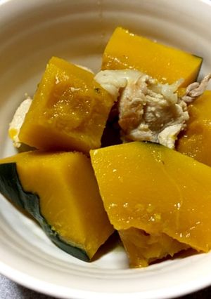 けいこだしで　カボチャの煮物-レシピのメイン写真