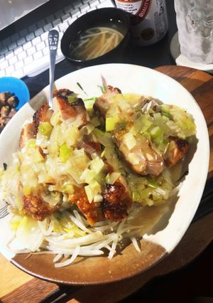 スタミナ満点！からあげ塩ダレ丼！-レシピのメイン写真