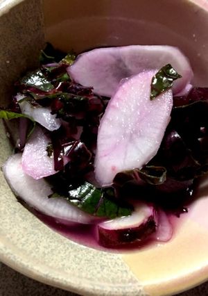 けいこだしで　日野菜の漬物-レシピのメイン写真