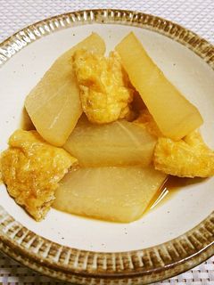 冬の簡単おかず♡大根と油揚げのさっと煮-レシピのメイン写真