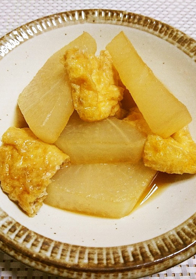 冬の簡単おかず♡大根と油揚げのさっと煮-レシピのメイン写真