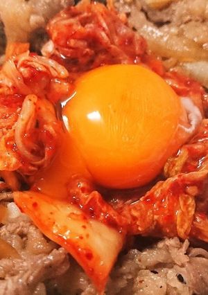 (男のレシピ) 簡単スタミナ キムチ牛丼-レシピのメイン写真