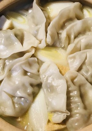 レトルト●白菜＆長ネギくったり白湯餃子鍋-レシピのメイン写真