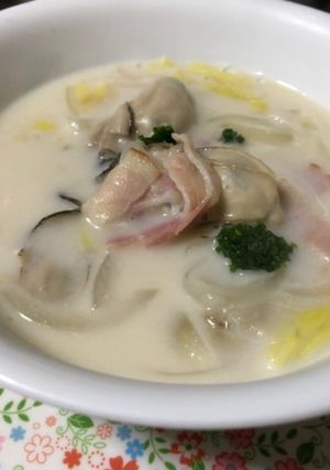 白菜と牡蠣のクリーム煮(4人分)-レシピのメイン写真