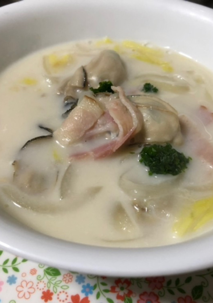 白菜と牡蠣のクリーム煮(4人分)-レシピのメイン写真