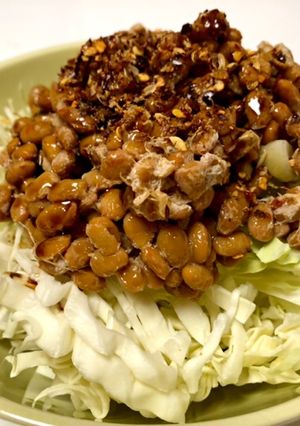 糖質ダイエット！改良版キャベツ納豆-レシピのメイン写真