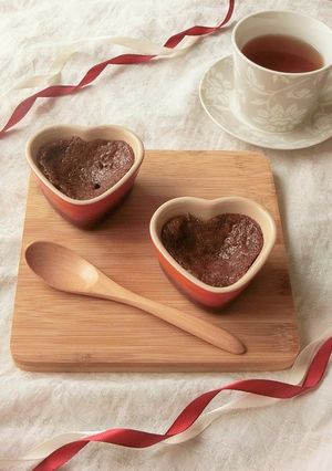 お餅1個★もちもちのホットチョコケーキ-レシピのメイン写真