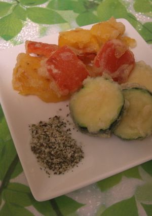 ハーブ塩で食べる夏野菜のフリット-レシピのメイン写真