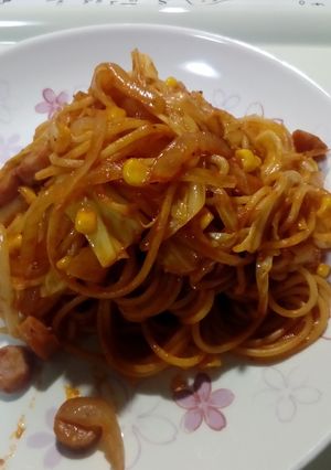 ナポリタンパスタ。ちょっと甘めです。-レシピのメイン写真
