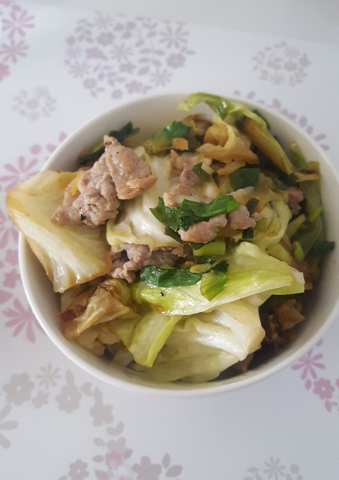 キャベツと豚肉の塩炒め-レシピのメイン写真
