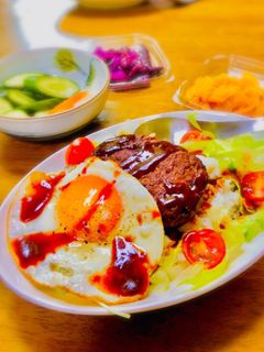 マルシンロコモコ丼497kcal-レシピのメイン写真