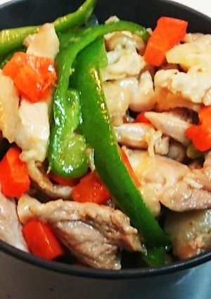 鶏もも肉の彩り炒め-レシピのメイン写真