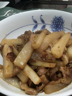 豚バラ大根の生姜味噌炒め-レシピのメイン写真
