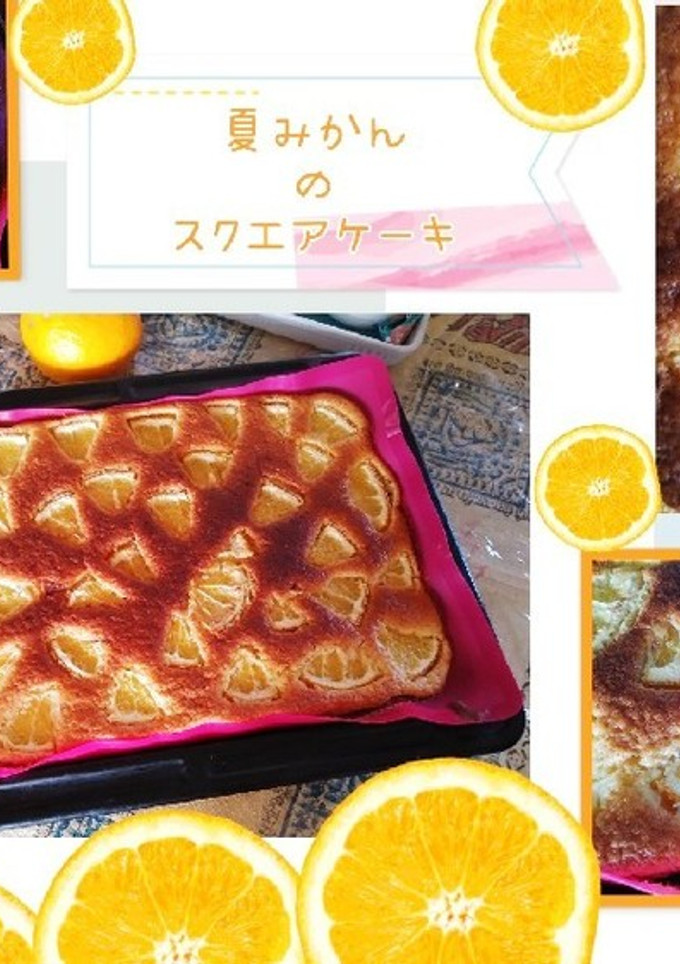 夏みかんスクエアケーキ(簡単)-レシピのメイン写真