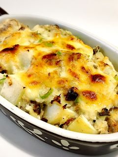 里芋と鯖缶の酒粕豆乳グラタン-レシピのメイン写真