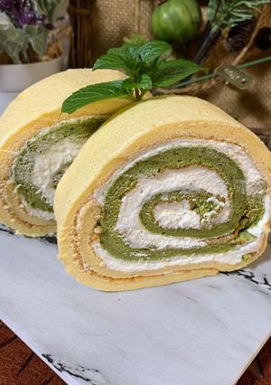ダブルロールケーキ-レシピのメイン写真