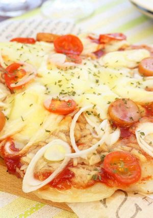 ハーブ香る♪フライパンピザ②-レシピのメイン写真