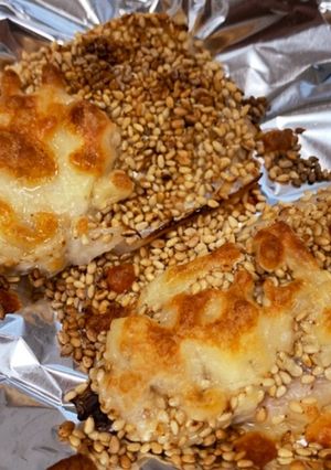 乗せて焼くだけ！あじのごまチーズ焼き＊-レシピのメイン写真