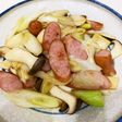 エリンギとウインナーのバター炒め