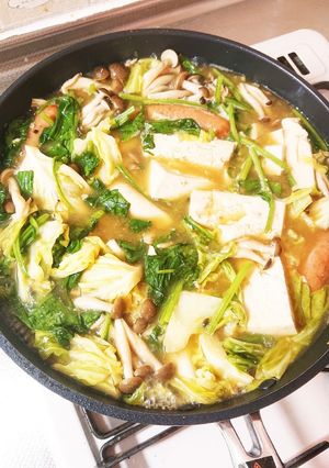 野菜が美味しい！中華味噌鍋-レシピのメイン写真