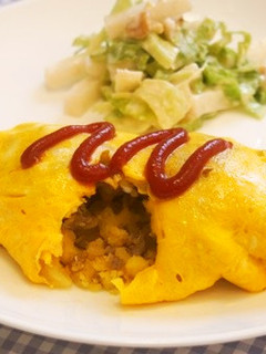 カレーマッシュポテトのオムレツ♪-レシピのメイン写真
