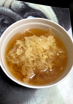 餃子のタレベースのキャベツ中華スープ-レシピのメイン写真