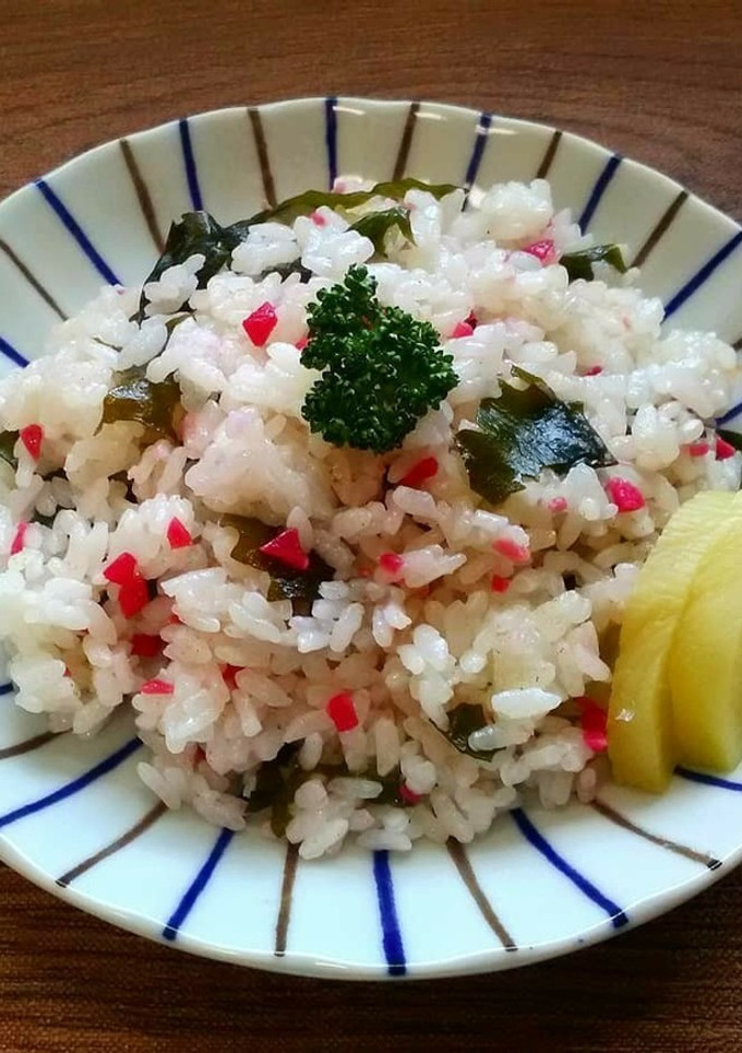 紅生姜とワカメの炒飯-レシピのメイン写真