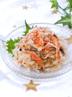 副菜に☆大根とカニかまのとろろ昆布和え☆-レシピのメイン写真